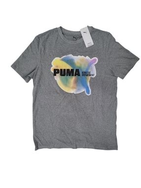 Brand NEW! PUMA Men's Multicolor Graphic Short Sleeve Tee, Size Medium